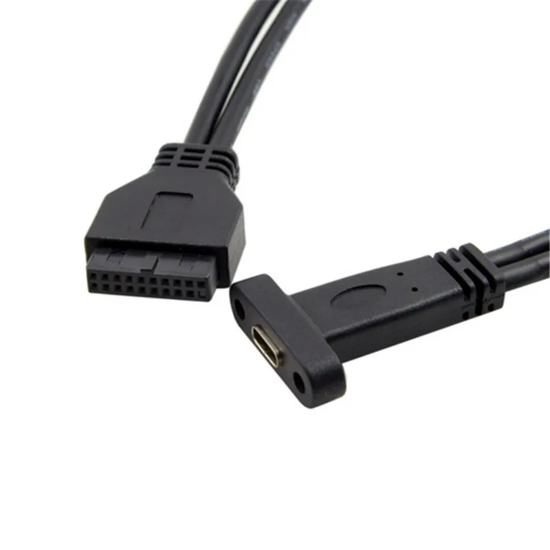 Однопортовый USB 3 1 Type C Женский к материнской плате 0 19Pin Header Cable 40 см|usb-c type|usb-c femaleusb