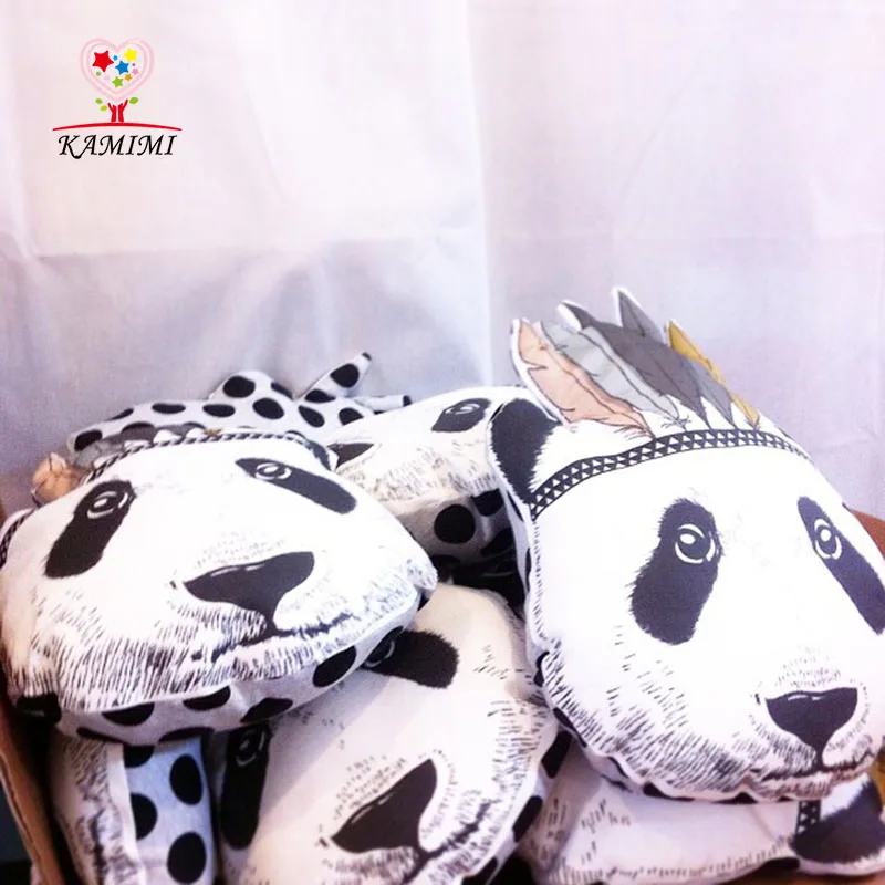 KAMIMI детская подушка для сна мультяшная игрушка с принтом панды комплекты детской
