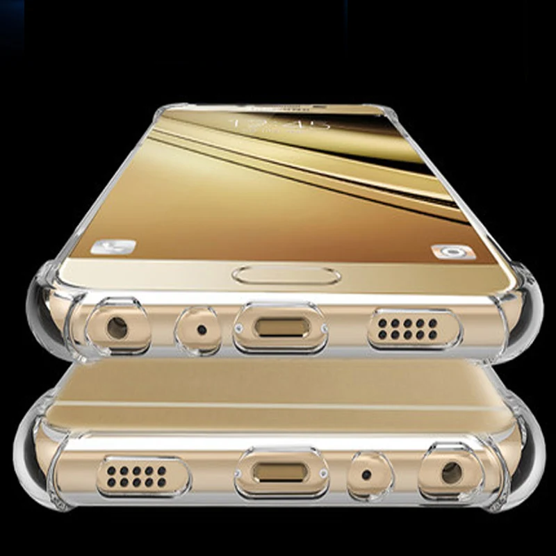 Ультра тонкий прозрачный силиконовый чехол из ТПУ для Samsung Galaxy C7 Pro защиты