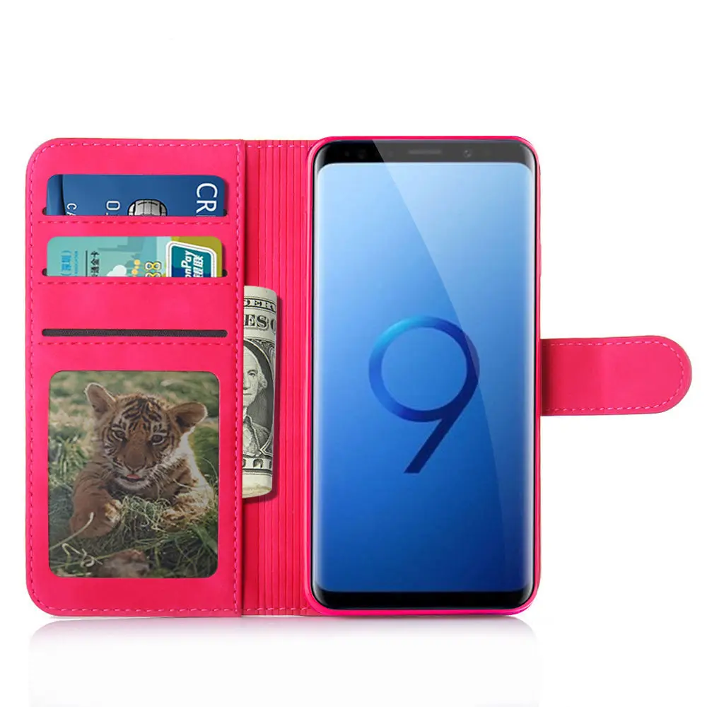 Luxury Retro PU Leather Case For Samsung galaxy S9 Flip Book Wallet Phone Cover For Samsung galaxy S9 Plus Case Samsung S9 Cover