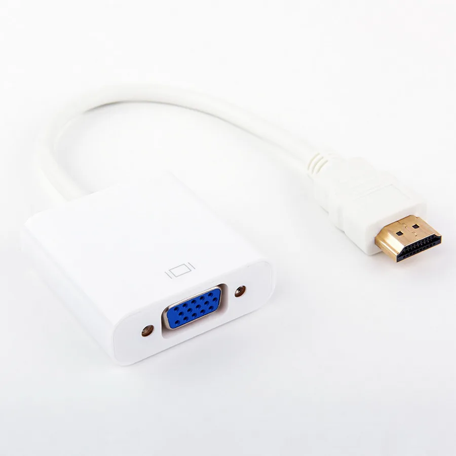 Доставка dhl или ems 1000 шт. преобразователь HDMI в VGA адаптер штекер RGB гнездо 1080P для |