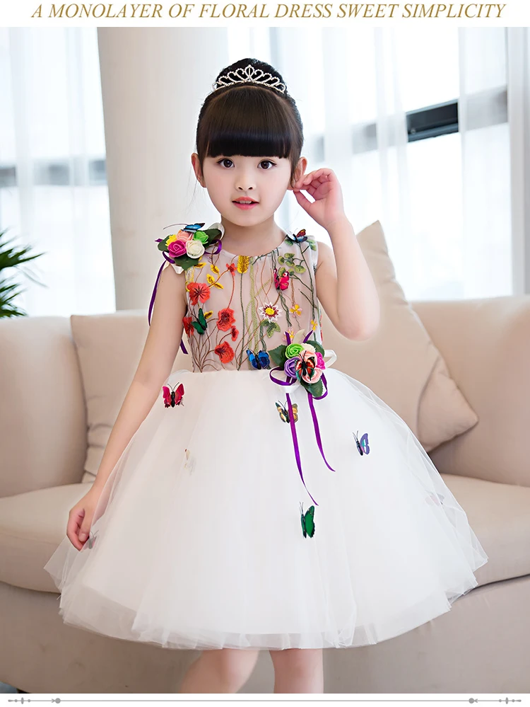 Summer Baby Girl Dress Flower Toddler Clothing Infant Party Pageant dresses for Little Girls Wedding | Детская одежда и обувь