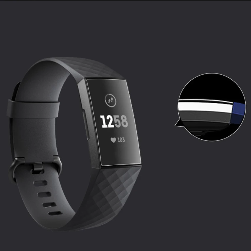 2 шт Защитная пленка для экрана Fitbit Charge 3 Взрывозащищенная TPU Защитная пленка для экрана с полным покрытием для Charge 2