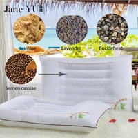 janeyu cassia seedlavenderjasminebuckwheat husk filling pillow genuine top magnetic therapy gifts cassia health care pillow