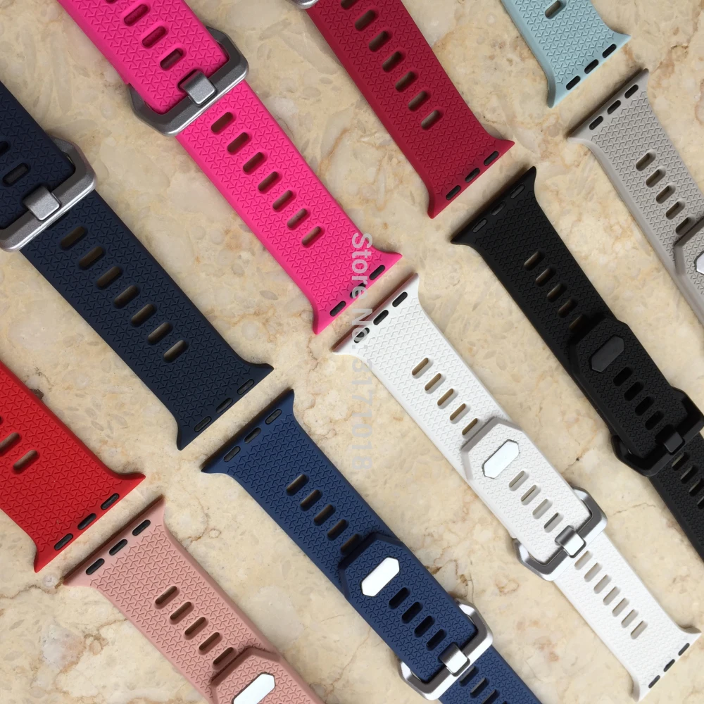 Ремешок силиконовый для Apple Watch Series 5 4 3 2 1 42 мм мягкий спортивный сменный Браслет