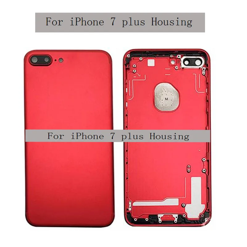 Задняя крышка для iphone 7 задняя крышка батарейного отсека задняя дверь Чехол средняя рамка Шасси+ Боковая сборка кнопок для iphone 7 PLUS