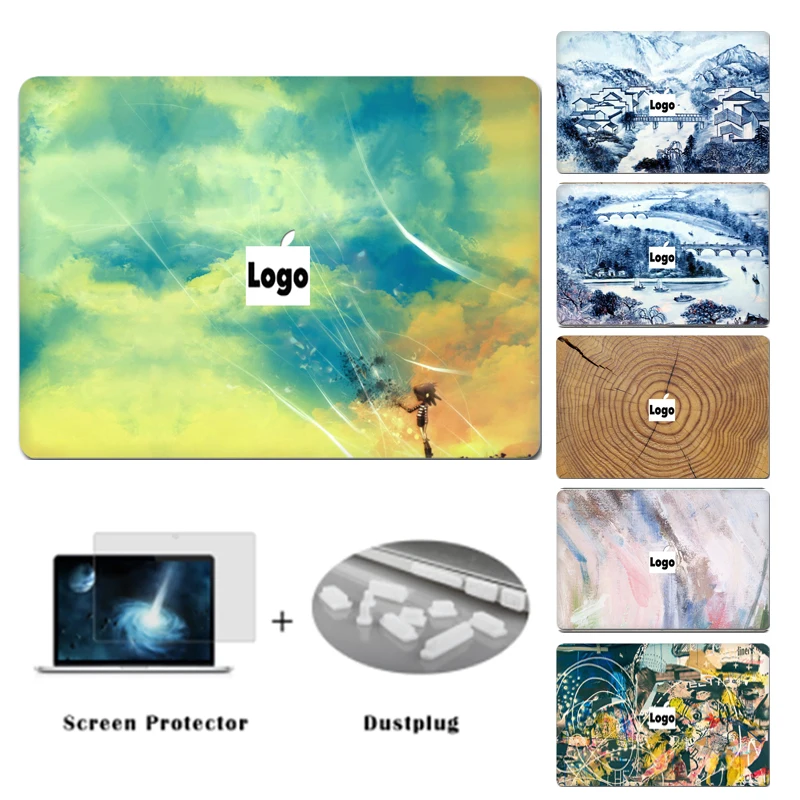 YC наклейка-наклейка для ноутбука верхняя виниловая наклейка с рисунком кожи Macbook