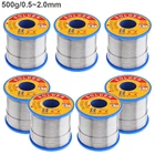 Неочищенный припой с канифольным сердечником, 6040 B-1, 500 г, 0,5 мм-2,0 мм, с флюсом 2.0% и низкой температурой плавления для электрического паяльника