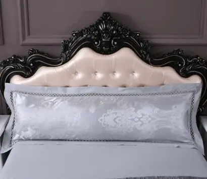 2 Европейская атласная жаккардовая двойная Длинная Подушка Чехол 1,5 м хлопок длинная подушка ядро набор 1,2 м пара наволочка 1,8 м свадьба - Цвет: 2