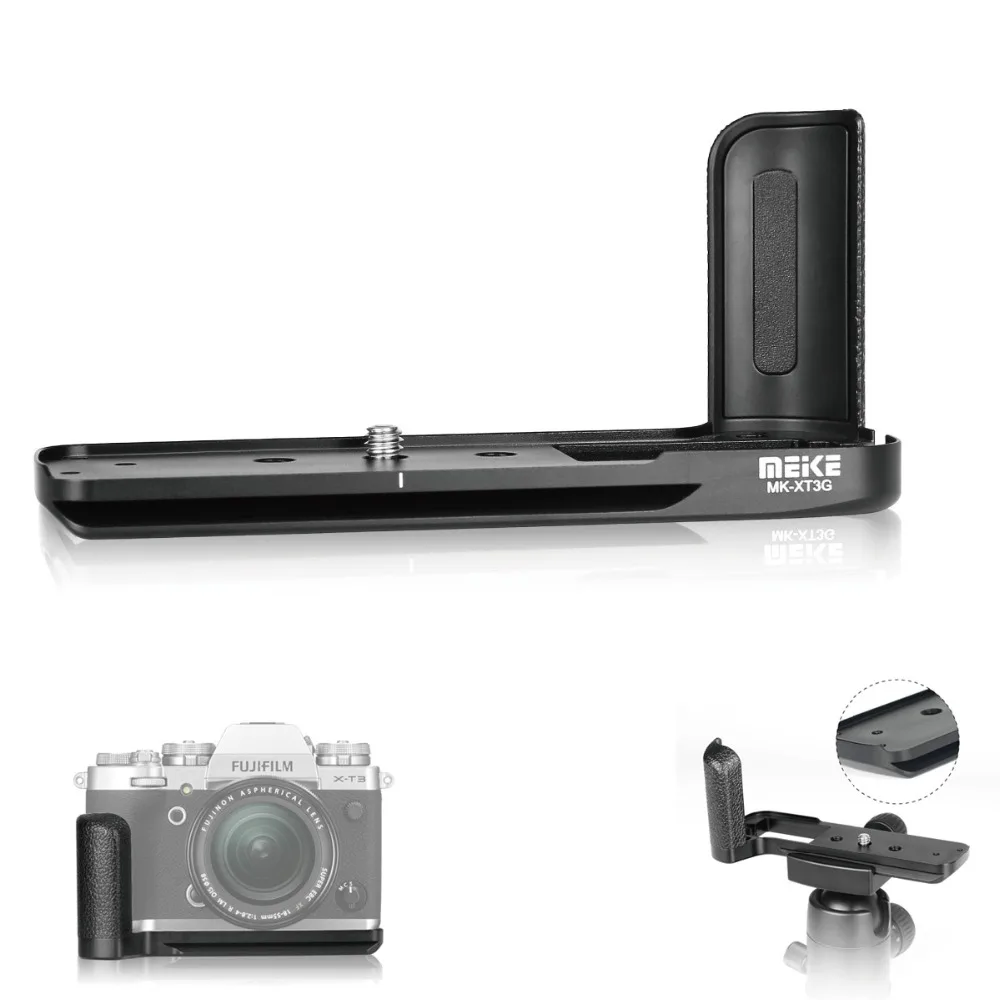 Meike MK XT3G алюминиевый сплав рукоятка Quick Release Plate L кронштейн для камеры Fujifilm Fuji X T3