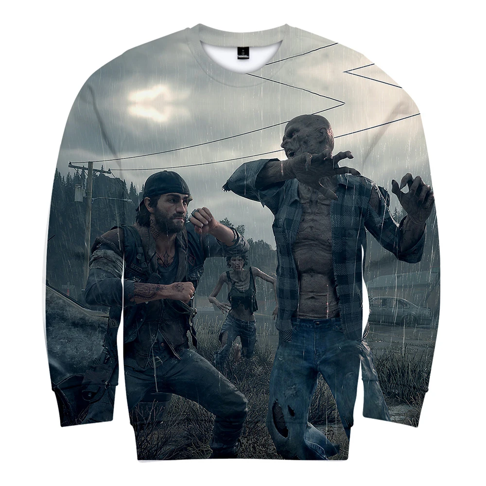 Модные days gone толстовка мужская Круглый воротник с длинными рукавами Толстовка days gone игры Harajuku топ с принтом в стиле хип-хоп толстовка