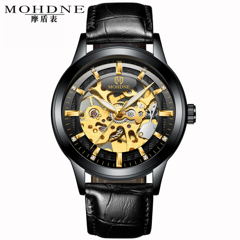 Часы Golden Tourbillon Мужские механические автоматические водонепроницаемые|Мужские