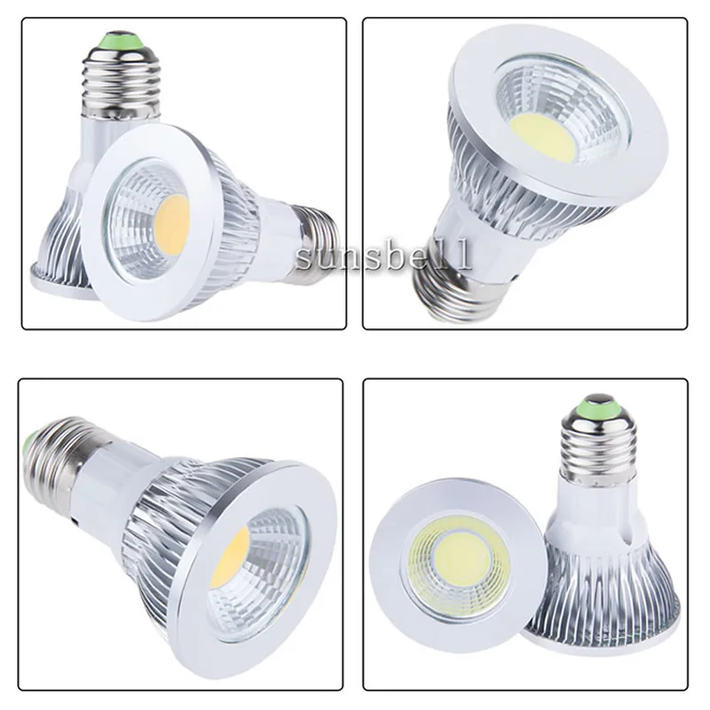 30 шт./лот 9 Вт 12 LED COB лампа Par20 E27 GU10 110 В 220 теплый/холодный белый светодиодный