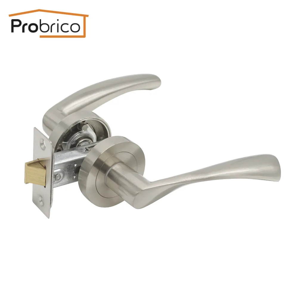 Probrico дверные ручки для межкомнатных дверей бесключевый замок дверной рычаг с