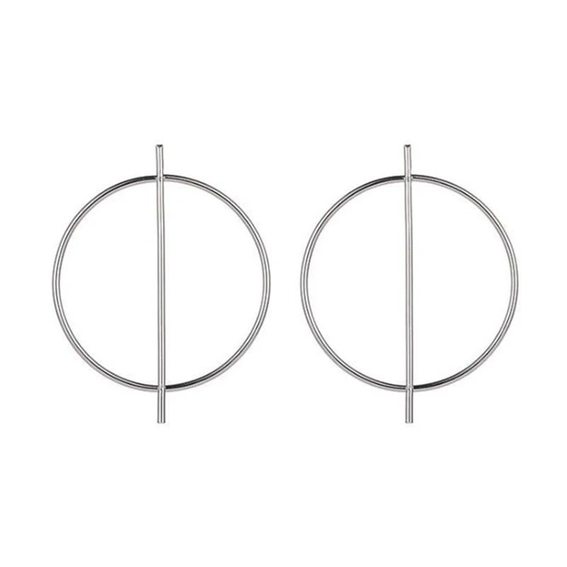 ES2171 Big Circle Stud Earrings For Women Geometric Brincos Bijoux boucle d'oreille Gold Color Fashion Jewelry Earring 2019 NEW |