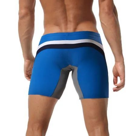 Трусы боксеры мужские длинные пикантные плавки для плавания одежда серфинга
