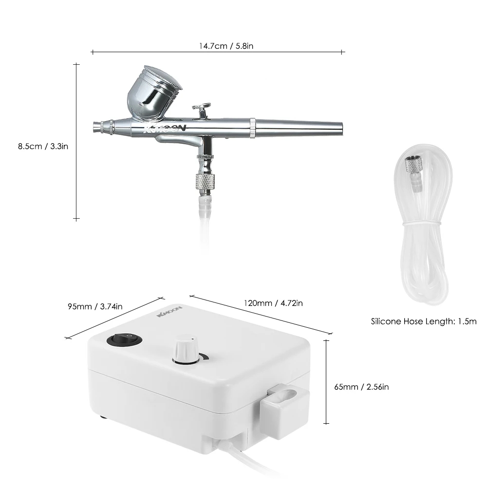 KKmoon 100-250V Многофункциональный воздушный компрессор мини с гравитационной