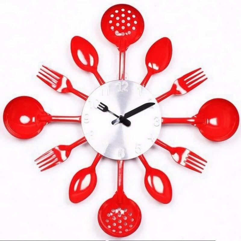 Новые 3d настенные часы diy кварцевые кухонные металлические horloge деревянные reloj де