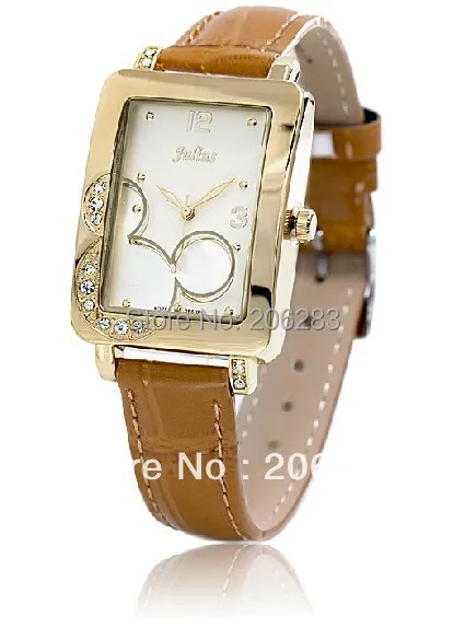 

JA-447 Fashion originality quartz watch women watch leather watch with crystal 1pc+free shipping