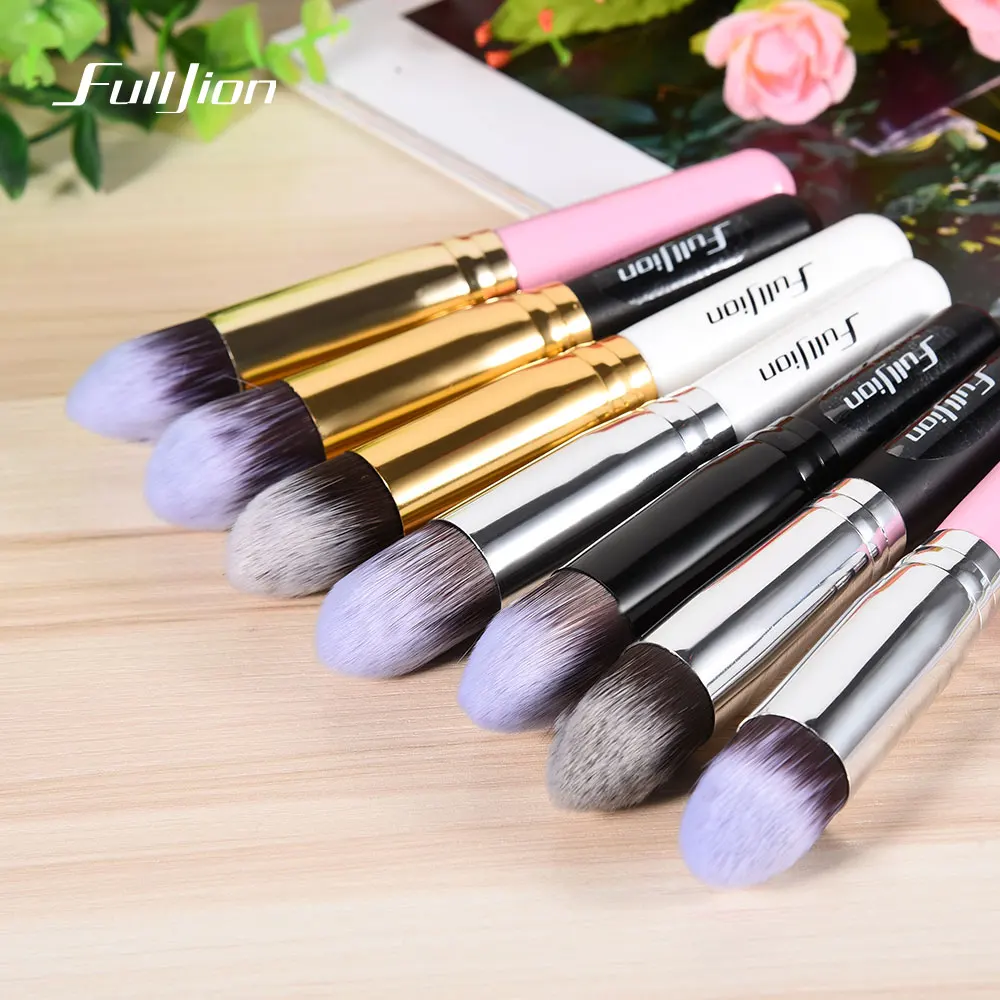Fulljion 1pcs Multi-function Foundation Brush Wood Handle Blush Powder Synthetic Hair Makeup Brushes 7 Colors To Choose | Красота и