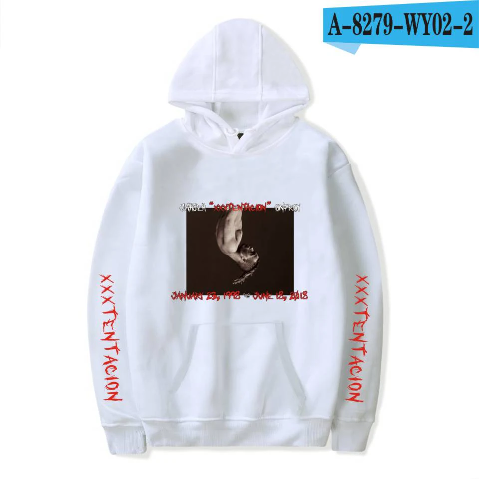 WHITE Новое поступление XXXTentacion толстовки для мужчин и женщин Повседневный пуловер уличная Толстовка Sudadera Hombre Harajuku мужская толстовка с капюшоном женские топы - Цвет: WHITE