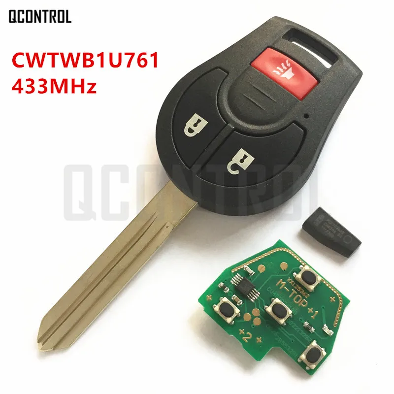 QCONTROL Автомобильный Дистанционный Ключ DIY для NISSAN FCC ID CWTWB1U761 Qashqai солнечное сильфи