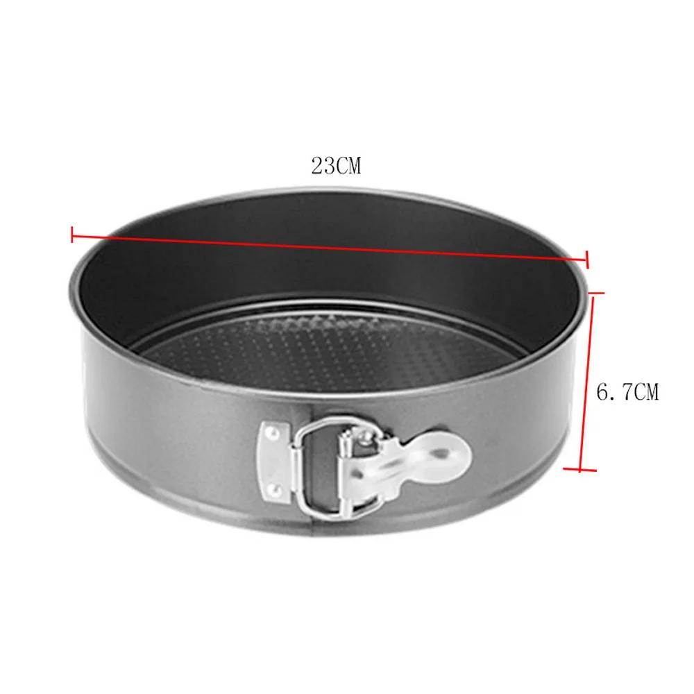 23cmx6.7cm 3 шт. формы для выпечки Кухонные сковороды форма для торта маленькая круглая форма для выпечки тяжелый углерод антипригарный Slipknot съемный базовый лоток - Цвет: 23cmx6.7cm