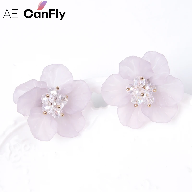 AE-CANFLY Новинка 2017 года в Корейском стиле Стад Серьги для Для женщин элегантный