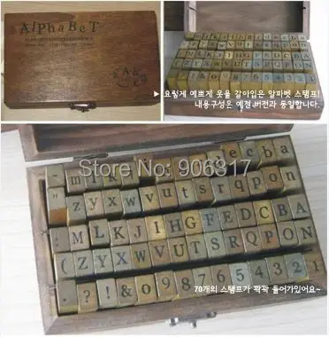 

New 2019 Anglais Cursive Digital English Stamp Wooden AlPhaBet Digital Letters Seal Set Standardized Stamps English Letter Stamp