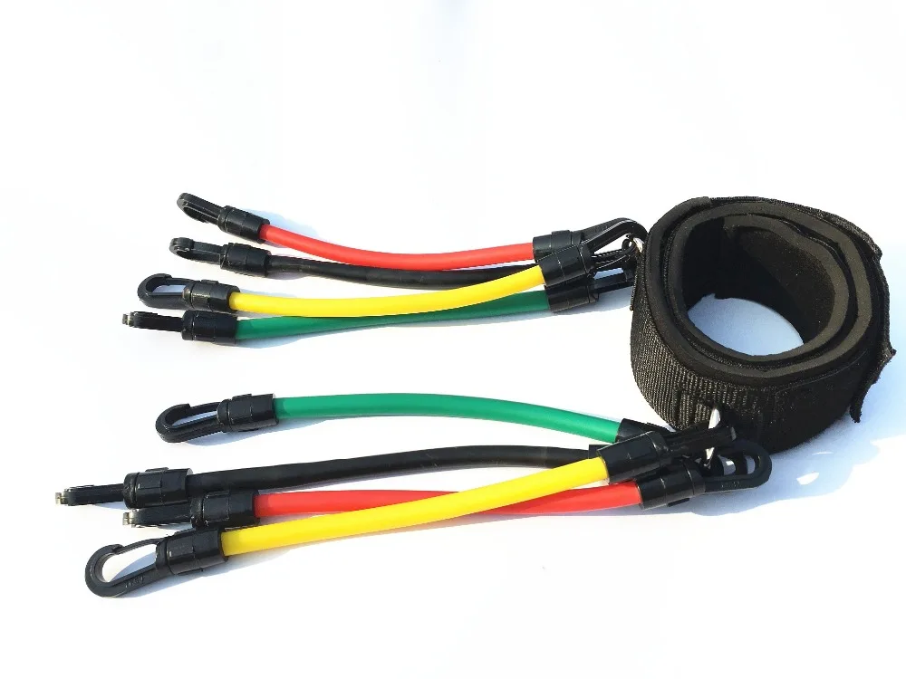 Комплект эластичных лент с 8 трубками мощный шнур для фиксации ног эластичная