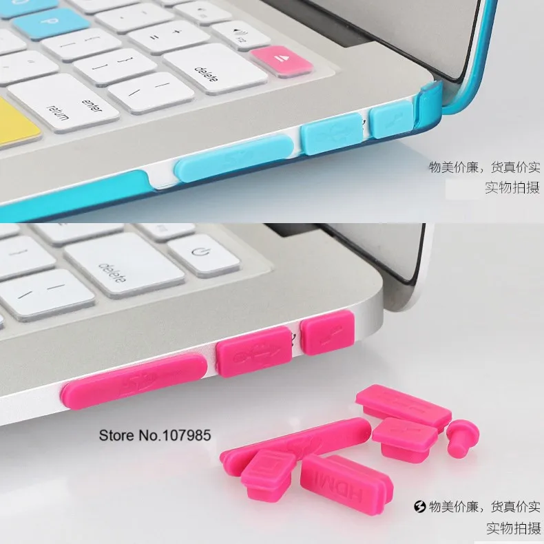 Цветная мягкая силиконовая заглушка от пыли для Macbook Pro 13 &quot15&quot A1278 A1286 резиновый