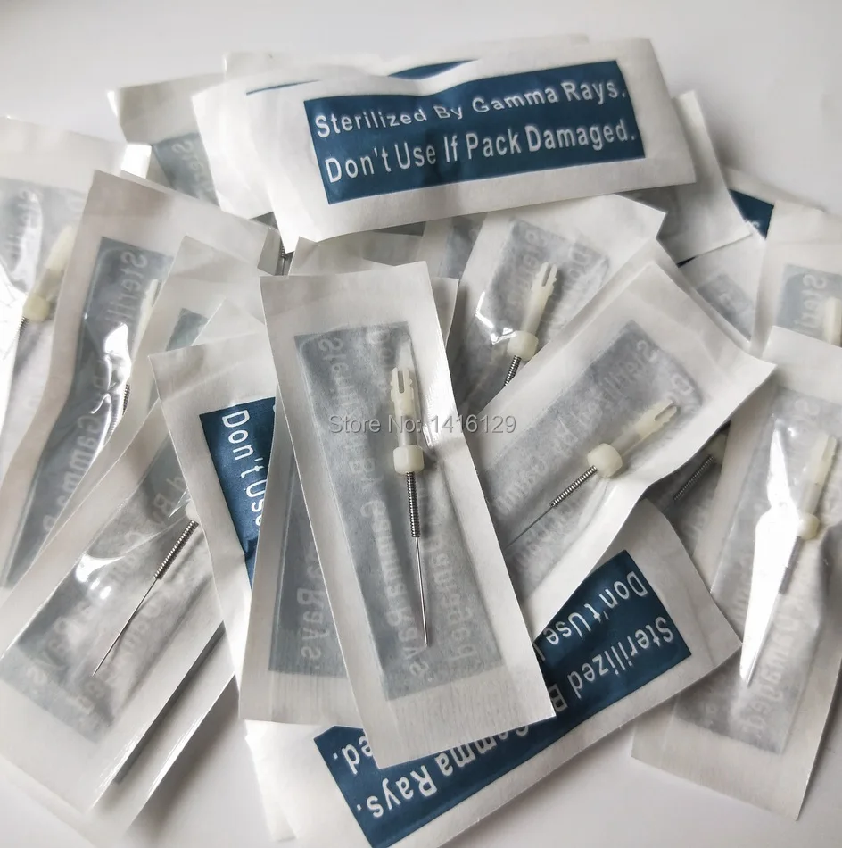 

50pcs/lot 1R Round Needles Deluxe Biotouch Mosaic Machine Tattoo Needles Permanent Makeup Eyebrow Eyeliner Needles