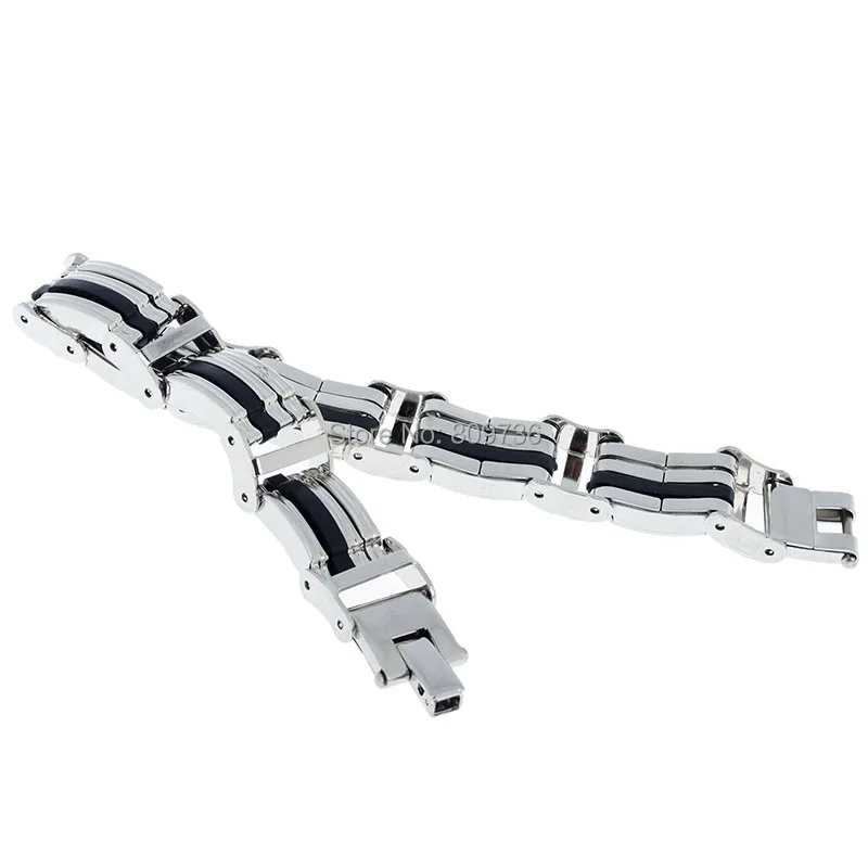 Men Steampunk 316L Stainless Steel Bracelet Hand Chain Wristband Bracelets Biker Motorcycle Link Jewelry Cuff Bangle | Украшения и