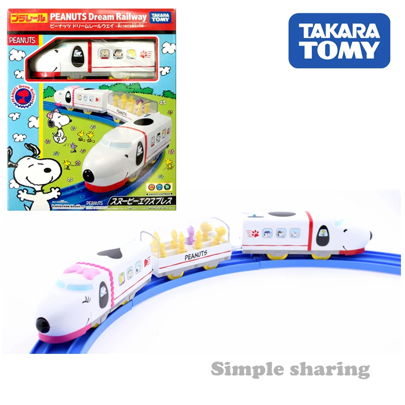 TAKARA TOMY SNOOPY & FRIENDS арахис мечта железная дорога моторизованная игрушка модель