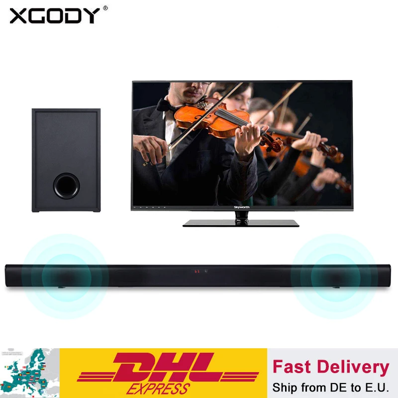 XGODY Саундбар ТВ домашний кинотеатр ET018 Bluetooth динамик 2 1 канальная система цифровой