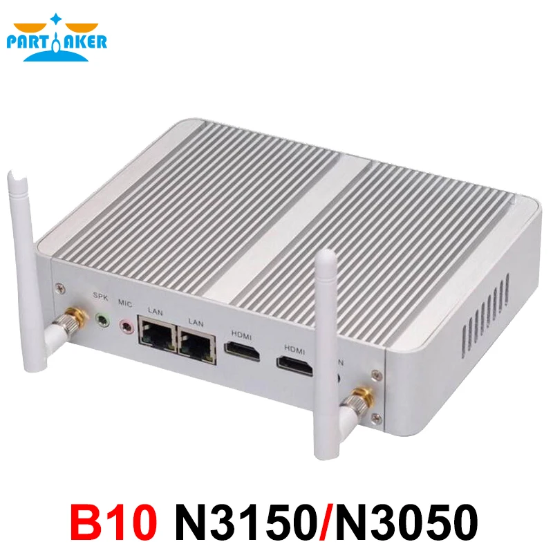 Причастником B5 Мини ПК двухъядерный 2 Ethernet LAN маршрутизатор брандмауэр Intel Celeron N3150 N3050 pfSense безвентиляторный