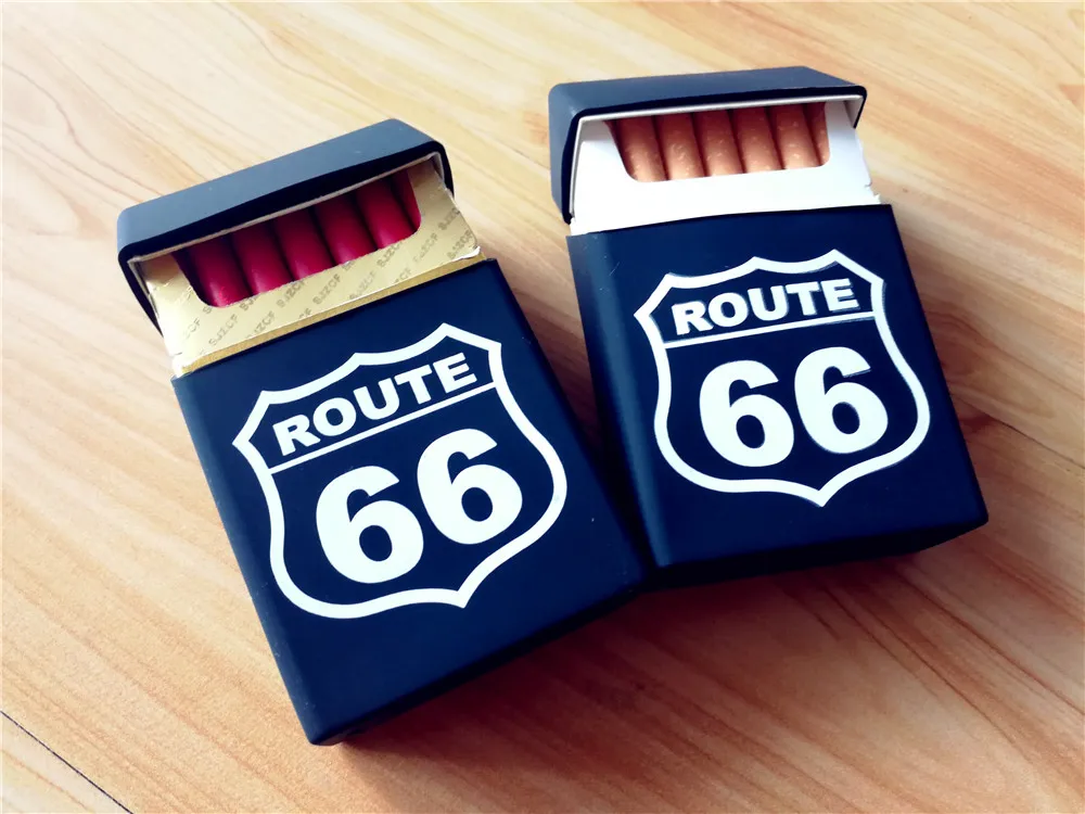 Черный череп волки U.S. Route 66 курительная Мужская и женская мягкая резиновая