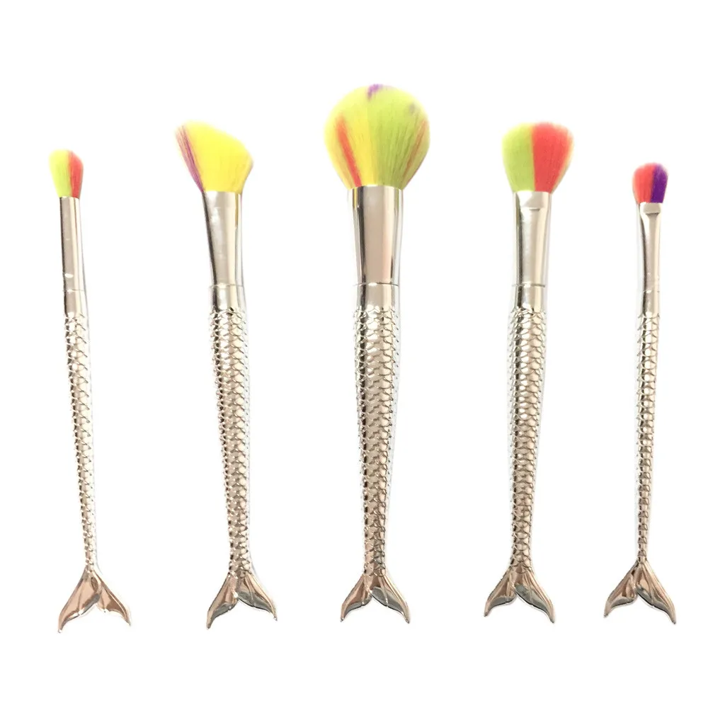 5 шт. Профессиональные кисти для макияжа Набор основы пудры румян макияж