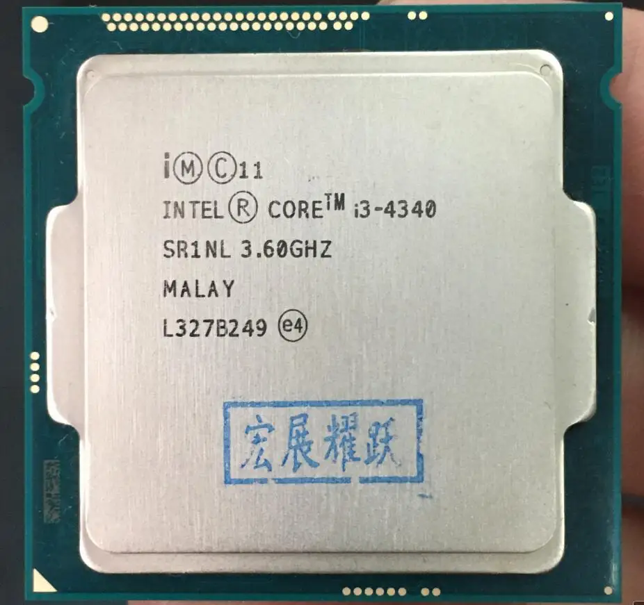 Процессор Intel Core I3 4340 LGA1150 22 нанометра двухъядерный 100% рабочий процессор для