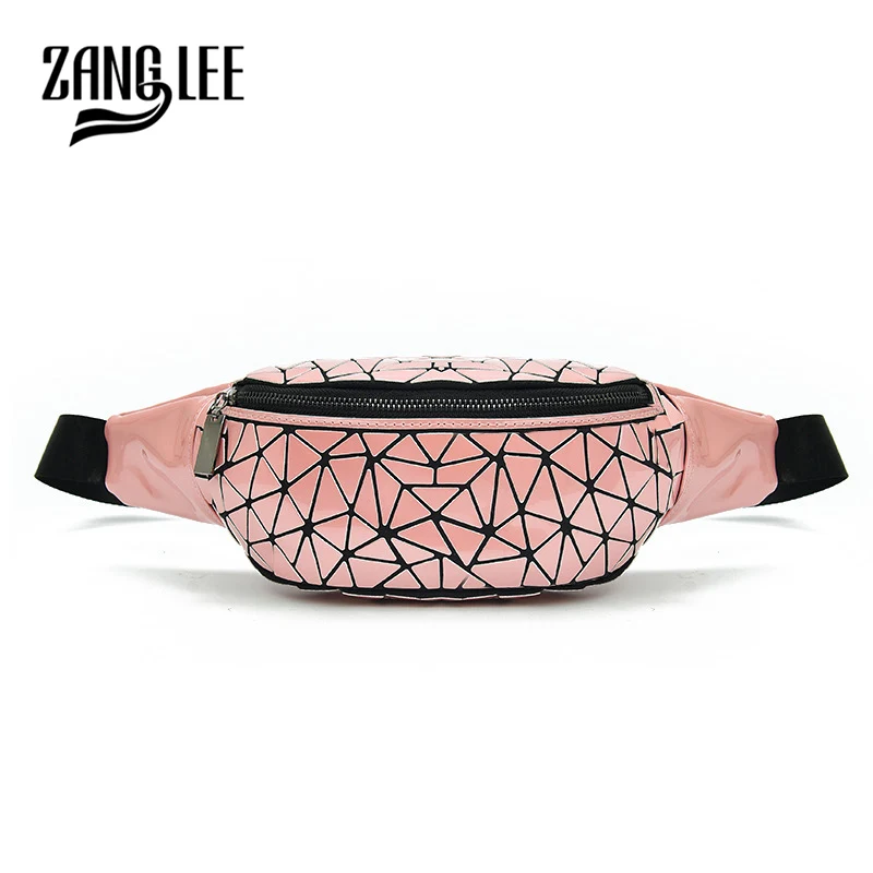ZANG LEE Waist Pack Women Bag Fanny Trendy Women's Pockets Sports Outdoor Geometric Chest Bags Lingge Fashion | Багаж и сумки