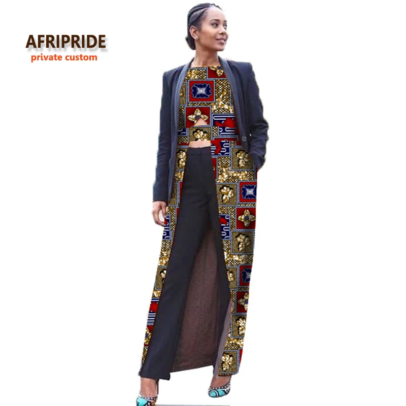 Женское платье в африканском стиле элегантное длиной до щиколотки из