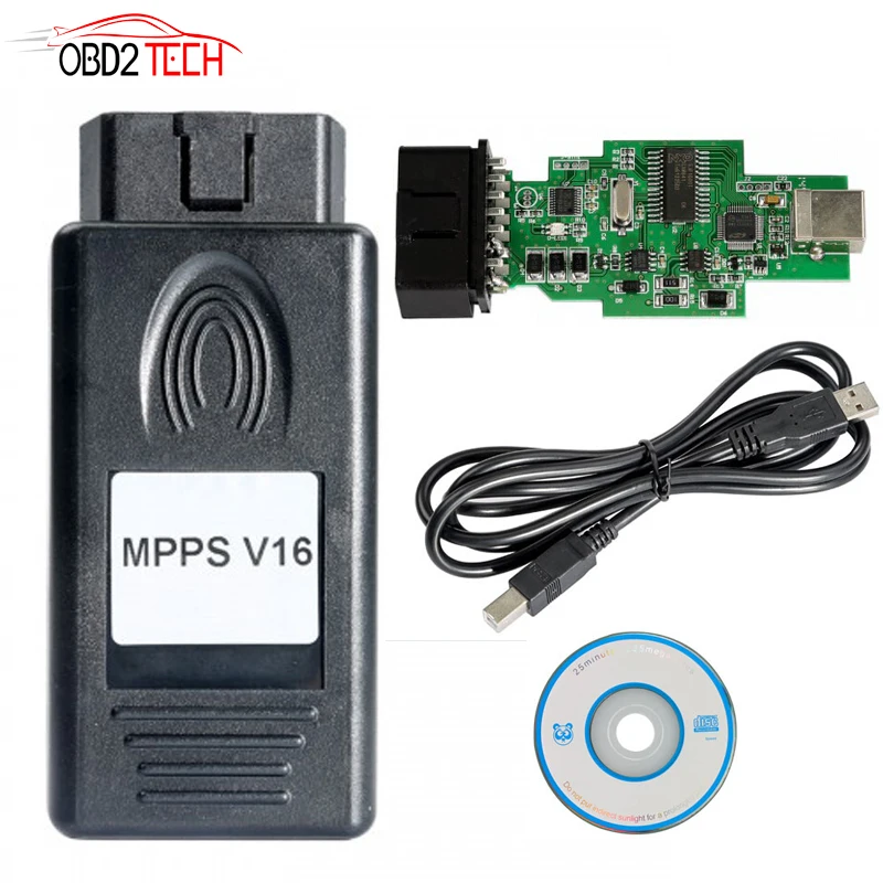 Чип тюнинг ECU MPPS V16 для EDC15 EDC16 EDC17 CHECKSUM V16.1.02 память чтения и записи|adapter sony|cable 1adapter mp3