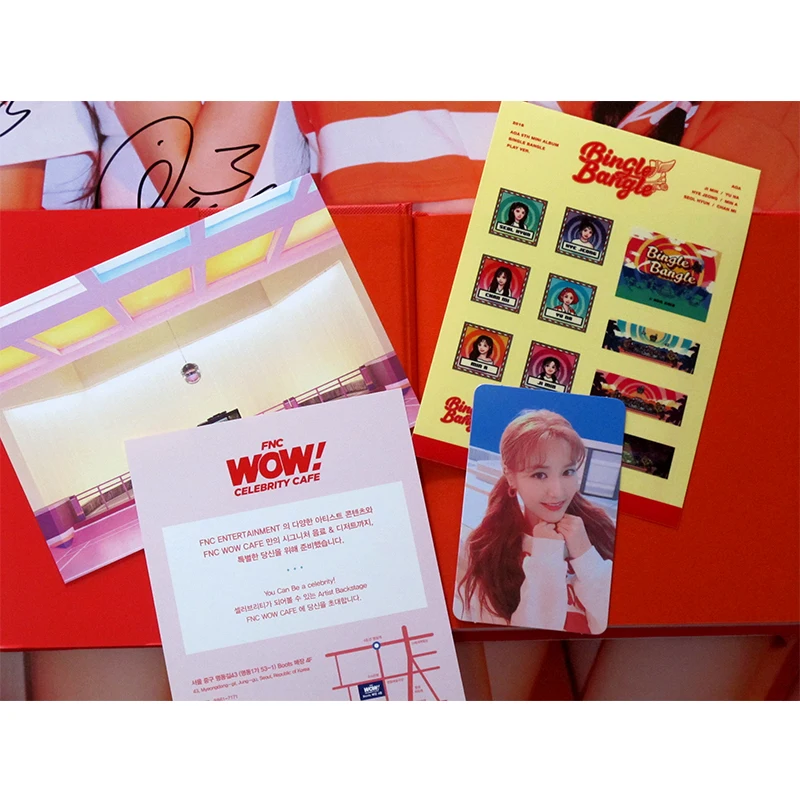 hand signed AOA autographed mini5th album Bingle Bangle CD+ photobook +signed poster K-POP 062018 | Дом и сад