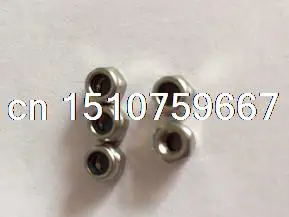 50 Pcs Mechanical Fasteners Nylon Insert Lock Hexagonal Nut 3mm Thread Dia |