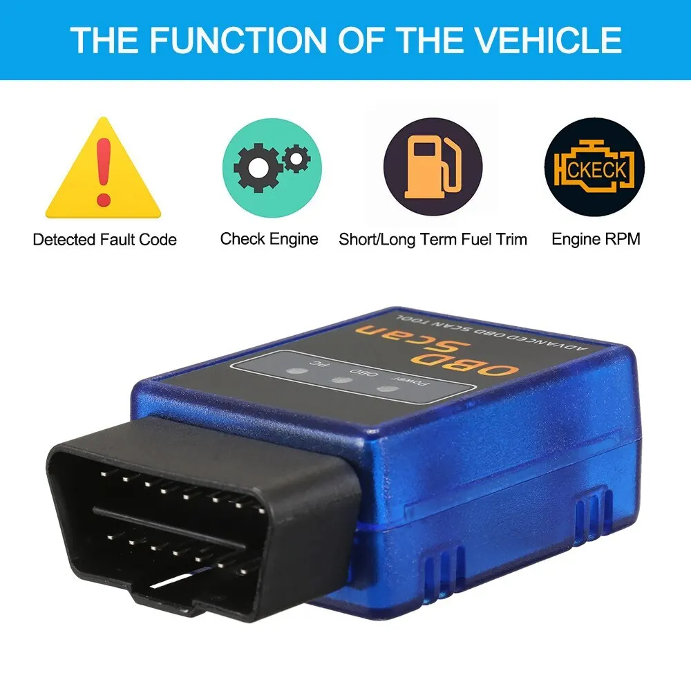 Новый Синий сканер OBD 2 инструмент детектор с подключением BT для IOS Android Windows |