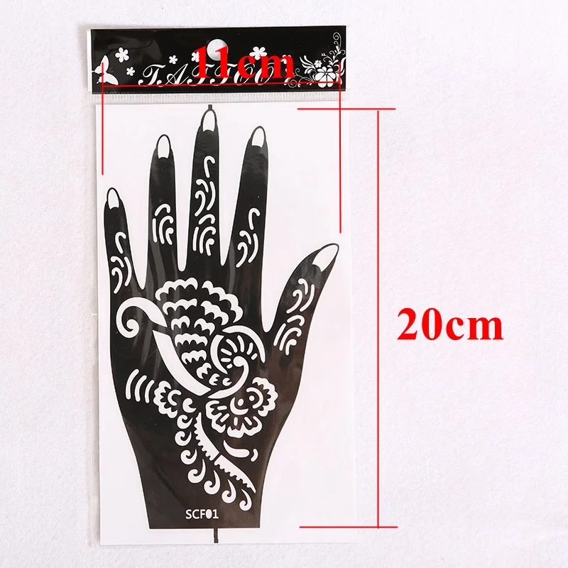 4 пары (8 шт.) фотошаблоны цветочные фотообои для боди краски 20 #21 #22 #1 #|henna tattoo|mehndi