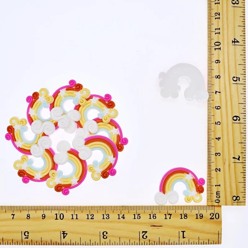 Дети девочки DIY ремесло ПВХ мягкие радужные амулеты используемые для аксессуаров