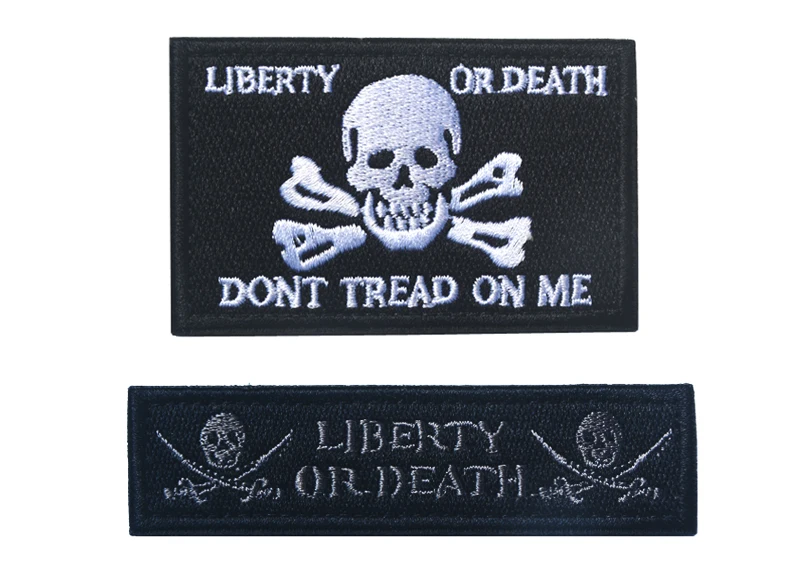 AHYONNIEX 1 комплект 2 шт. Lembroidery Liberty или Death patches Тактическая Военная ткань патч 3D флаг