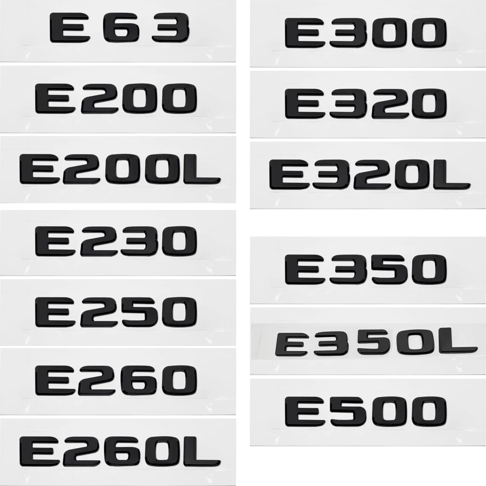 

Auto Accessories For Mercedes Benz E Class E63 E200 E200L E230 E250 E260 E260L E300 E320 E320L E350 E350L E500 Black Stickers