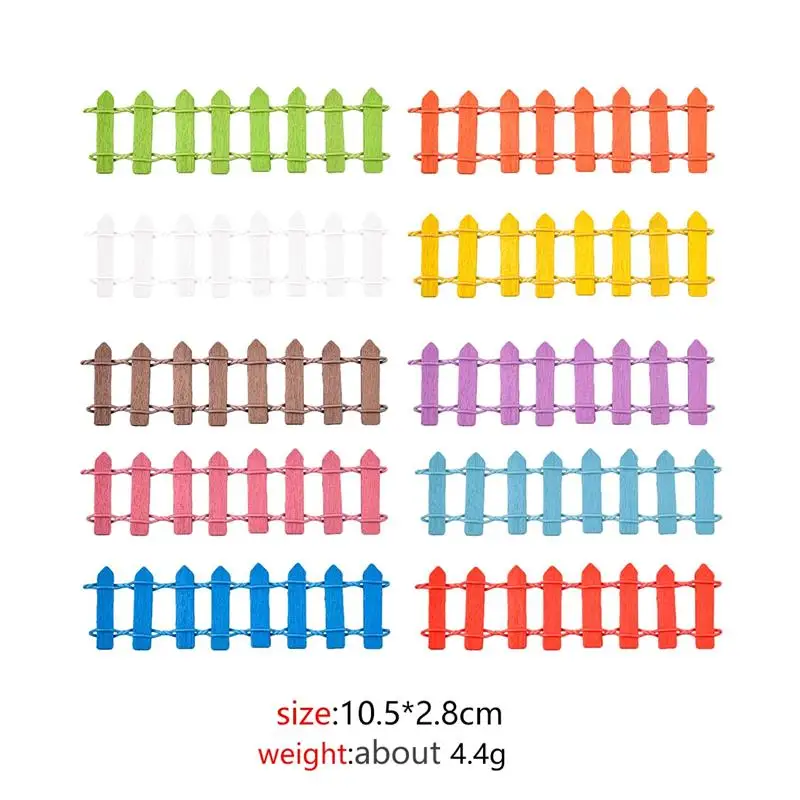 1 шт. мини 10 цветов маленький забор миниатюрные заграждения Сказочный Садовый